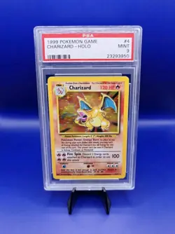 Charizard 4/102 Base Set Holo Pokemon Card Pokemon WOTC TCG 1999 Graded PSA 9 - Image 1