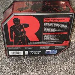 Pokemon TCG Team Rocket Tin with 5 Booster Packs & Persian ex Promo Card - Image 3