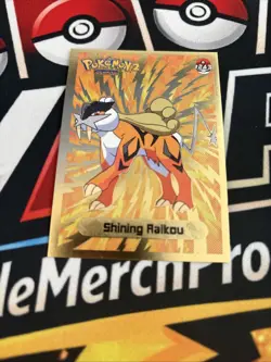Rare Full Art 2024 SHINY POKEMON Card Johto Raikou Low Pop ⭐ - Image 1