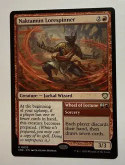 Naktamun Lorespinner #33 (NM) Commander: Secrets of Strixhaven SOC Magic MTG - Image 1