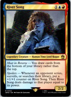 Magic the Gathering HP River Song Doctor Who Commander MTG Free Shipping! - Image 1