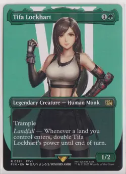 MTG Tifa Lockhart (Borderless) Final Fantasy Non Foil - Image 1