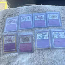 Pokemon TCG Paldean Fates Shiny Holo Card Lot 7 Hatenna, Hattrem, Ralts - Image 1