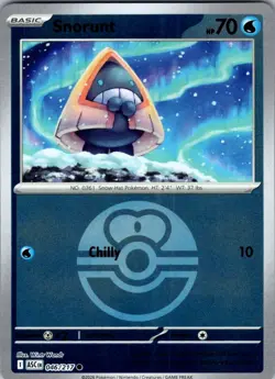SNORUNT (LOVE BALL) 046/217 C ASCENDED HEROES POKEMON REVERSE HOLO NM/M - Image 1