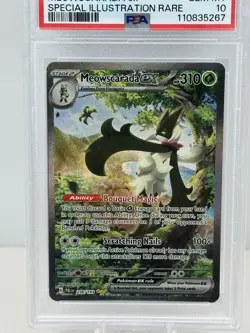 PSA 10 Meowscarada EX 256/193 Pokemon Paldea Evolved Special Illustration Rare - Image 2