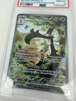 PSA 10 Meowscarada EX 256/193 Pokemon Paldea Evolved Special Illustration Rare - Image 3