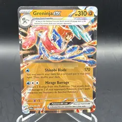 Pokemon Greninja ex 106/167 Sv06 Twilight Masquerade Tera Holo Double Rare 310HP - Image 1