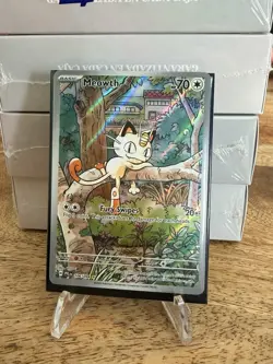 Pokemon TCG Meowth 106/094 SIR - Pack Fresh NM - Perfect Order - Image 1