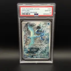 2025 POKEMON JTG EN-JOURNEY TOGETHER ILLUSTRATION RARE #161 ARTICUNO PSA 10 - Image 1