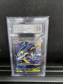 Mega Sharpedo EX Pokemon PFL 127/094 CGC 10 Gem Mint. English SIR - Image 1