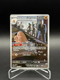 Team Rocket's Dugtrio 239/217 Illustration Rare Ascended Heroes Pokemon NM/M - Image 1