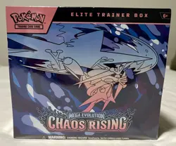 Pokemon Chaos Rising Elite Trainer Box ETB Sealed ME04 CRI Mega Evolution TCG - Image 1