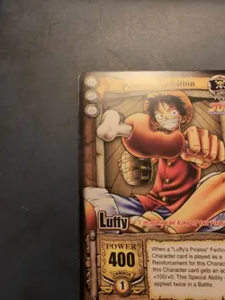 1x One Piece CCG Pirate’s Ambition Luffy PR001 Shonen Jump Promo Moderate Play - Image 3