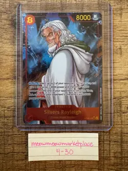 One Piece CCG Silvers Rayleigh OP08-118, Two Legends Sec Alt Art - Image 1
