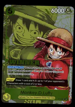 MONKEY D. LUFFY 2026 Bandai One Piece Winner Pack Vol. 2 Promo #P-106 - Image 1