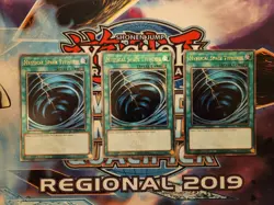 *EURO* Yugioh Mystical Space Typhoon - RA02-EN048 - Quarter Century - 1st NM x3 - Image 1
