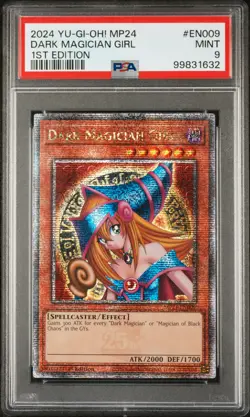 2024 YU-GI-OH! MP24-25TH ANV TIN: DUELING MIRRORS DARK MAGICIAN GIRL PSA 9 - Image 1