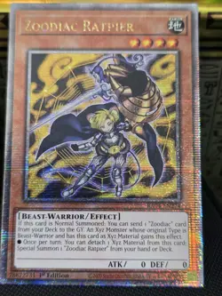 Yugioh Zoodiac Ratpier RA04-EN274 Quarter Century Secret 1st Ed NM - Image 1