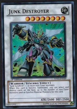 Yugioh Junk Destroyer 5DS3-EN039 Ultra Rare 1st Ed - LP - Image 1