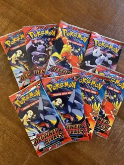 Pokemon TCG Destined Rivals - 8 Booster Packs - Image 1