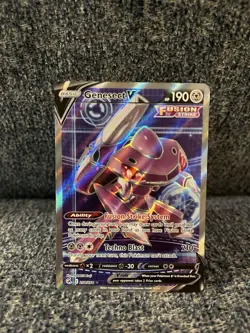 Pokemon Genesect V Full Art Holo 254/264 SWSH08 Fusion Strike Ultra Rare - Image 1