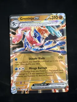 x1 Greninja ex - 106/167 - Double Rare Pokemon SV06 Twilight Masquerade M/NM - Image 1