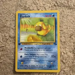 Psyduck 53/62 - Fossil 1st Edition Common Pokemon TCG NM - Image 1