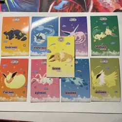 Pokemon Let's Go Eevee Database Peru Sleeping Set Eeveelutions Full Set US - Image 1