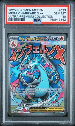 MEGA CHARIZARD X EX Mega Evolution Promo UPC #023 PSA 10 Pokemon - Image 1