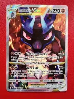 Pokemon TCG Lucario VSTAR Promo Holo SWSH Promo SWSH291 English NM - Image 1
