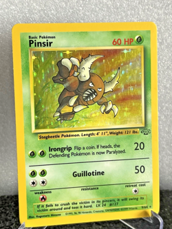 Pinsir Holo Rare Jungle 9/64 Unlimited WOTC 1999 Vintage Pokemon TCG LP/MP - Image 4