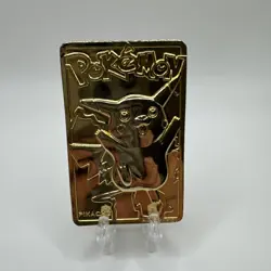 Pokemon Vintage 1999 23K Gold Plated Card Burger King Limited Edition Pikachu - Image 1