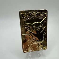 Pokemon Vintage 1999 23K Gold Plated Card Burger King Limited Edition Pikachu - Image 2