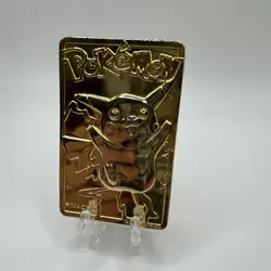 Pokemon Vintage 1999 23K Gold Plated Card Burger King Limited Edition Pikachu - Image 3