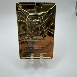 Pokemon Vintage 1999 23K Gold Plated Card Burger King Limited Edition Pikachu - Image 4