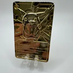 Pokemon Vintage 1999 23K Gold Plated Card Burger King Limited Edition Pikachu - Image 5