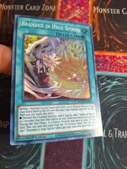 Yu-Gi-Oh! Branded in High Spirits BODE-EN055 Super Rare 1st Edition Near Mint - Image 2
