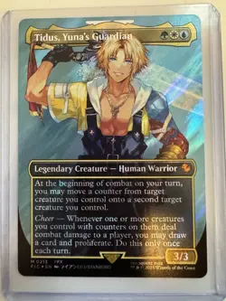Tidus, Yuna's Guardian (Borderless) (Surge Foil) Commander: Final Fantasy Foil - Image 1