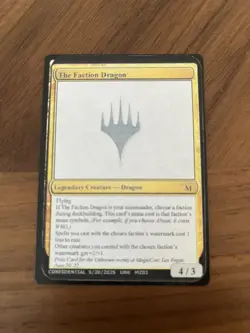 MTG The Faction Dragon MagicCon Las Vegas Unknown Event Play test Card - Image 1