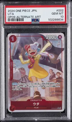 2024 ONE PIECE JAPANESE OP09-EMPERORS IN THE NEW WORLD ALTERNATE ART UTA PSA 10 - Image 1