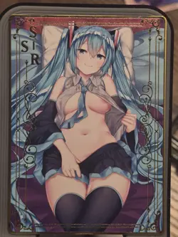 Hatsune Miku Goddess Story Gold Metal Anime Waifu Card Spicy MR SSR Vocaloid 1 - Image 1