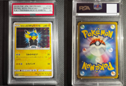PSA10 Boss Pikachu Aqua Team Rocket SM-P 192 Promo Japanese Pokemon Card Japan - Image 1