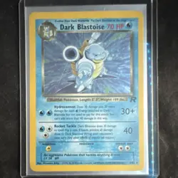 Pokemon Dark Blastoise Team Rocket Holo Rare 3/82 Stage 2 HP 70 English Card - Image 1