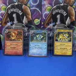 Pokemon Prismatic Evolutions Flareon Vaporeon Jolteon SVP 167 168 169 Promo Card - Image 1
