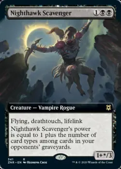 MTG NIGHTHAWK SCAVENGER FOIL EXC - FALCO NOTTURNO PREDONE - ZNR-X EN - MAGIC - Image 1