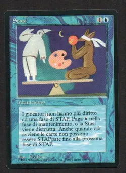 MtG Stasis Stasi (Foreign Black Bordered) ITA - Image 1