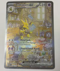Pokemon 151 Alakazam EX 201/165 Special Illustration Rare - Image 1