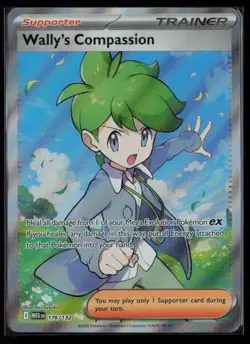 WALLY'S COMPASSION 176/132 Ultra Rare Mega Evolution Pokemon Near Mint - Image 1