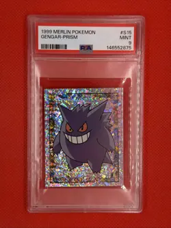 1999 MERLIN POKEMON #S15 GENGAR-PRISM PSA 9 - Image 1