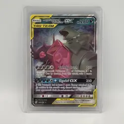 Pokemon-TCG Mega Sableye & Tyranitar GX 126/236 Sm-Unified Minds Holo Card - Image 1